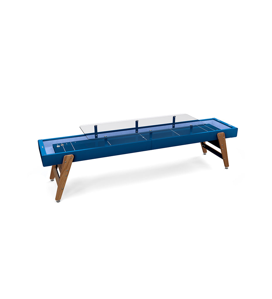 RS Barcelona Track Dining Shuffleboard Table - 12 Feet - Blue