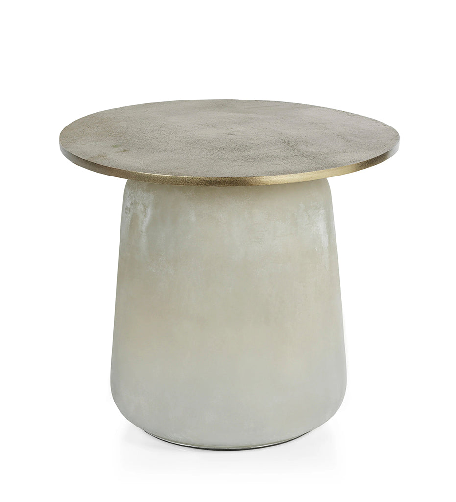 lifestyle, Zodax - Montenegro Glass and Metal Accent Table - Short-IN-7511