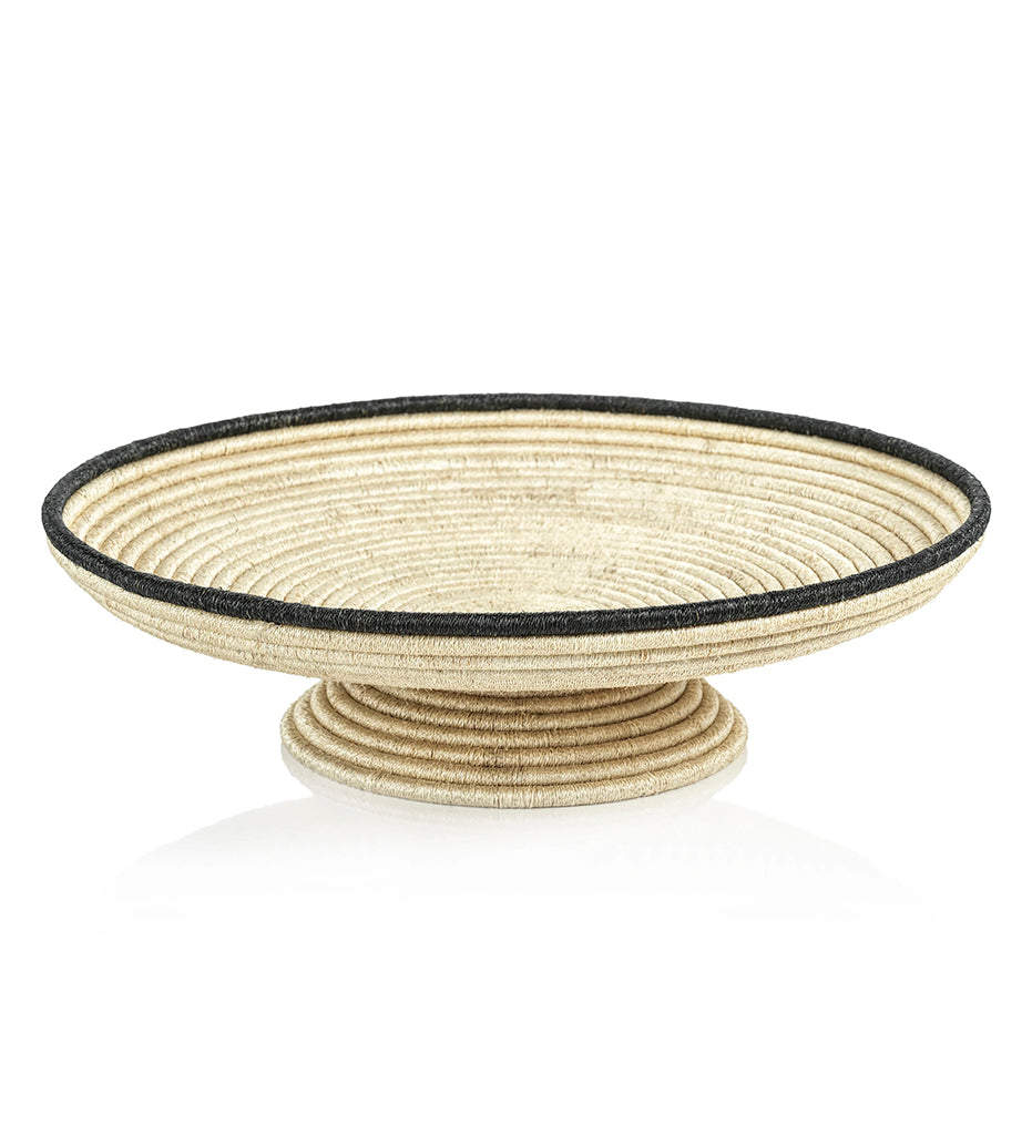 lifestyle, Zodax-Martigues Coiled Abaca Footed Bowl - Large-NC-722
