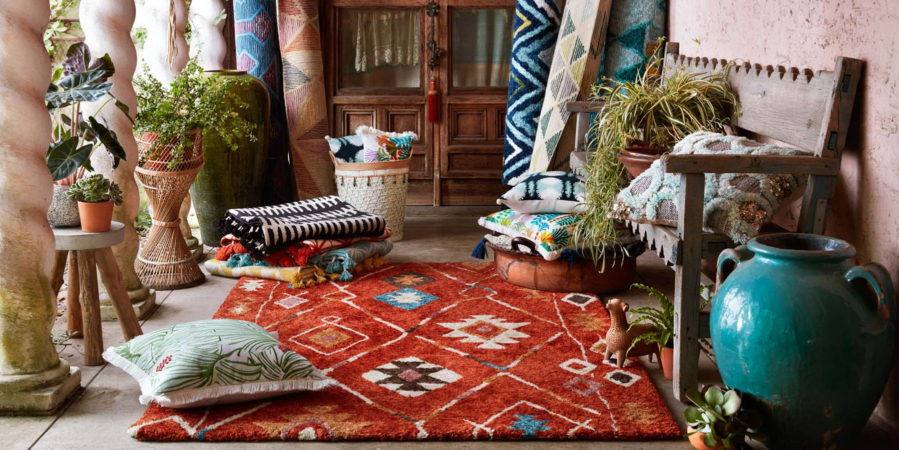 Allred Collaborative's Textiles Collection, including Rugs, Pillows and Throws