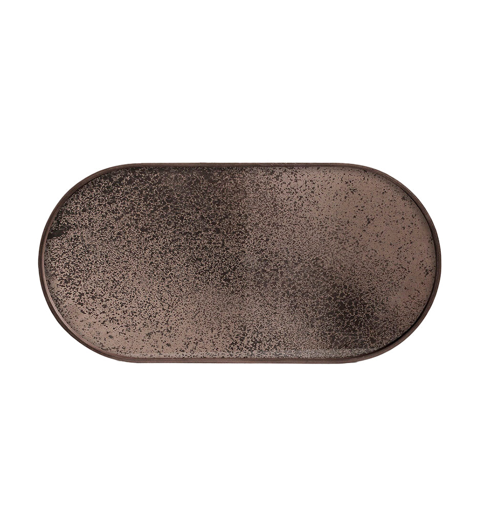 Bronze Mirror Tray - Oblong - L