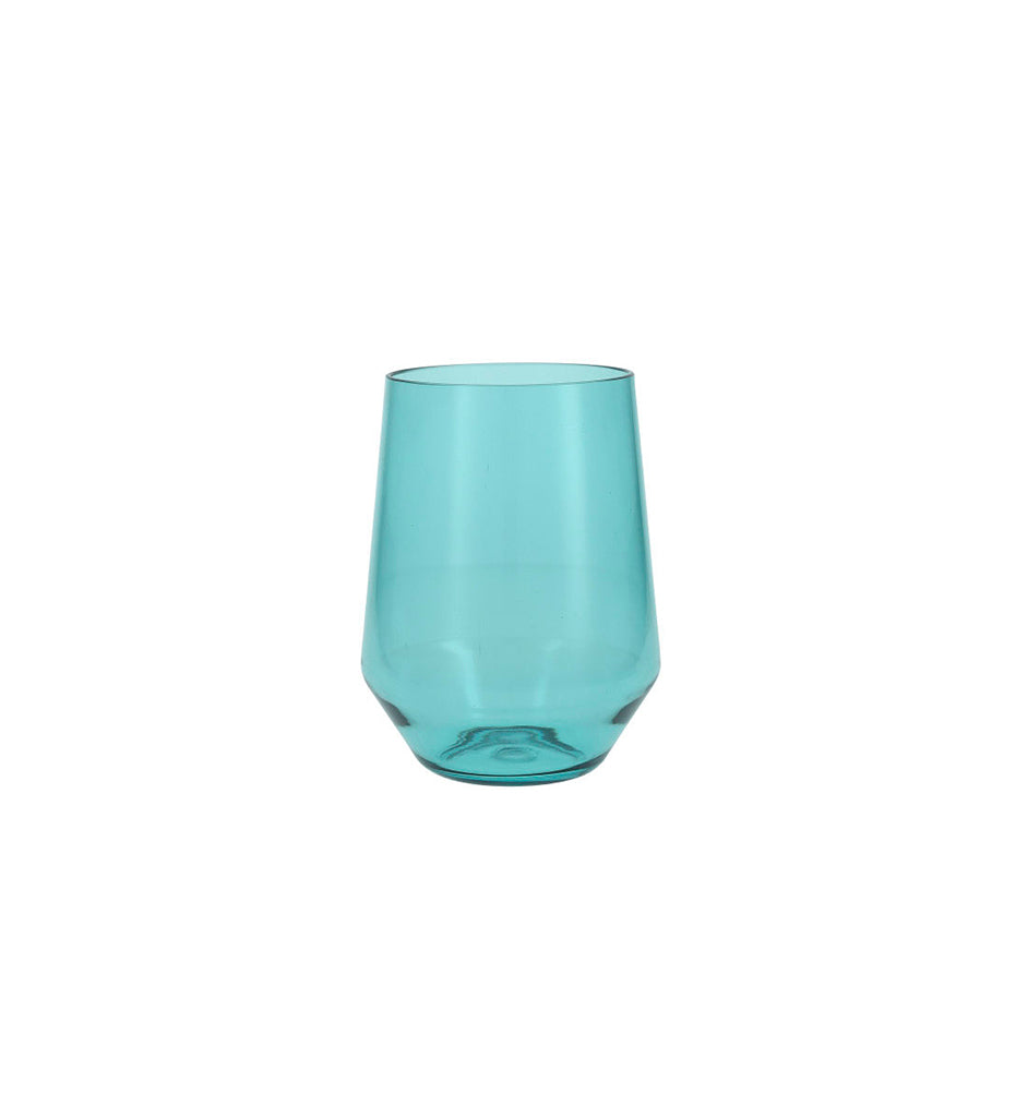 Fortessa-Solo Stemless Wine Glass - Set of 6-Aqua Sky-P.S.SOLE.AS.06
