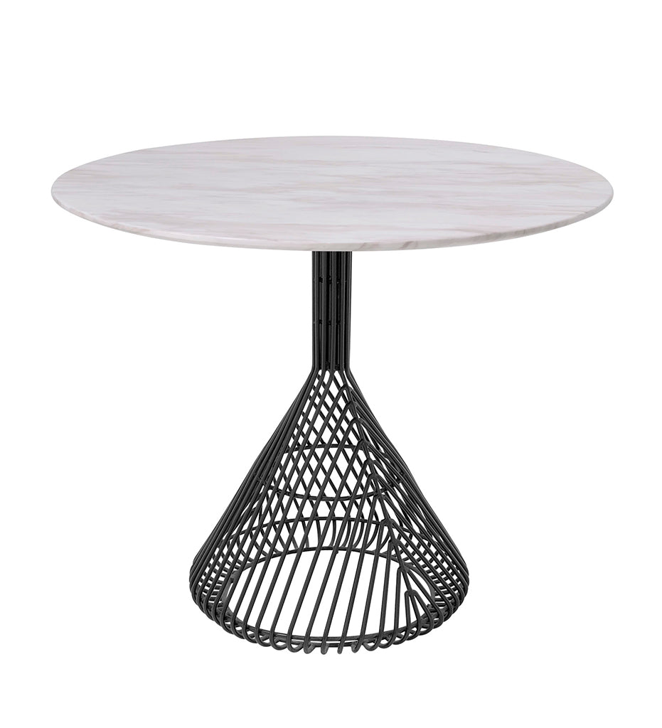 Bend Goods Bistro Table Base White Marble Top