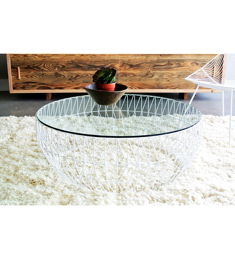Bend Goods Coffee Table Base - White Clear