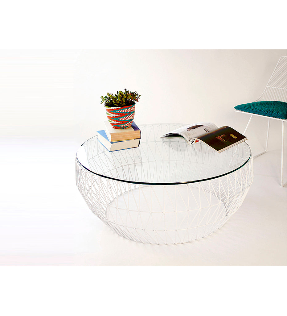 Bend Goods Coffee Table Base - White Clear