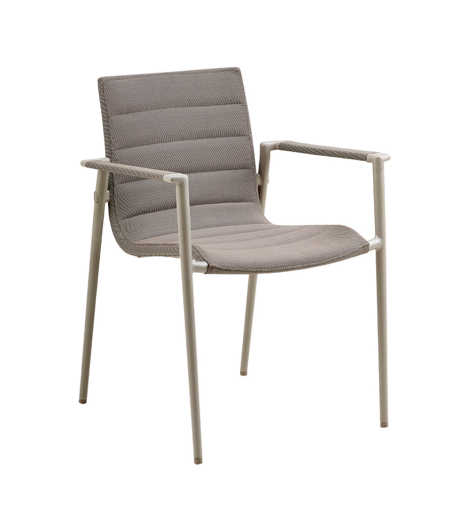 Cane-line Core Outdoor Dining Arm Chair with AirTouch,image:Taupe-Taupe_AT_AITT # 8434AITT