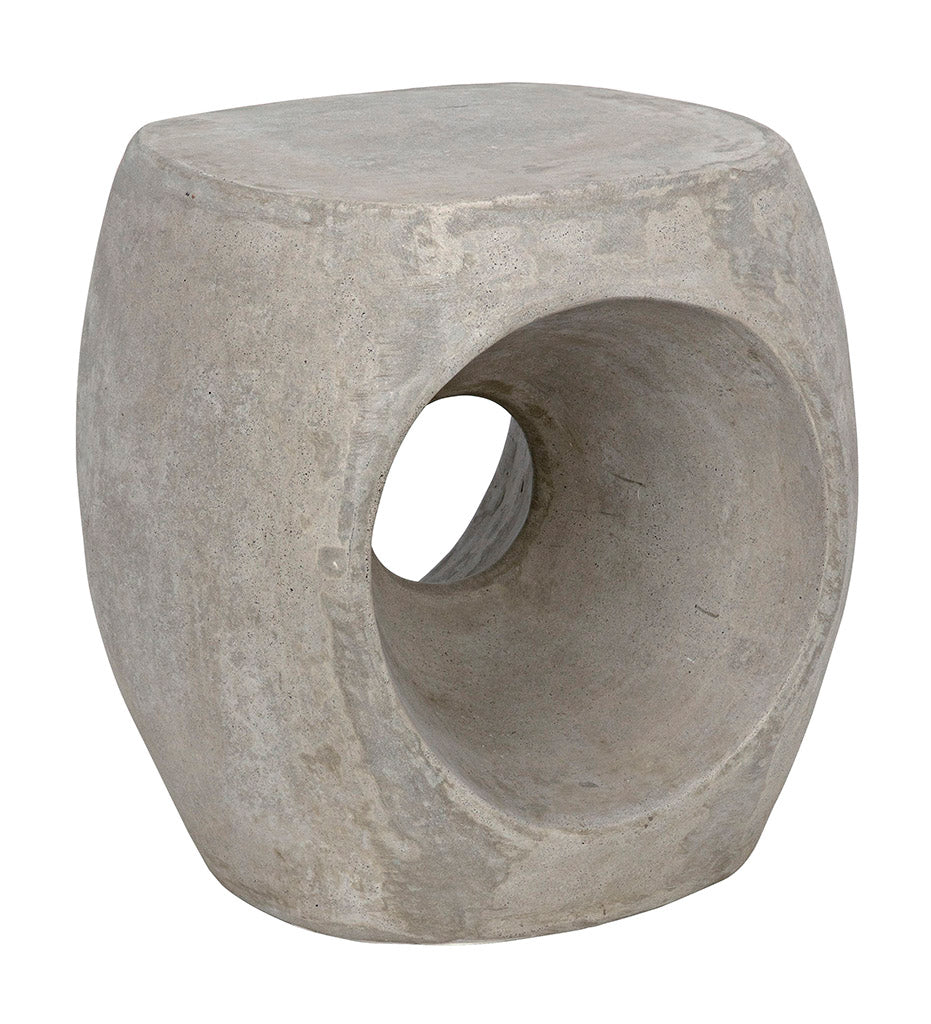 Noir Trou Side Tables-Stool - Fiber Cement AR-194