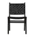 Noir Dede Dining Chairs - Leather - Black GCHA277B