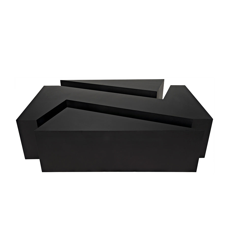 Noir Element Coffee Table - Black Steel GTAB1066MTB