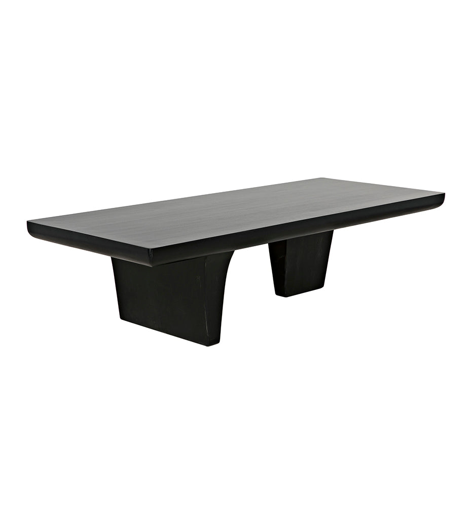 Noir Ward Coffee Table - Hand Rubbed Black GTAB1079HB