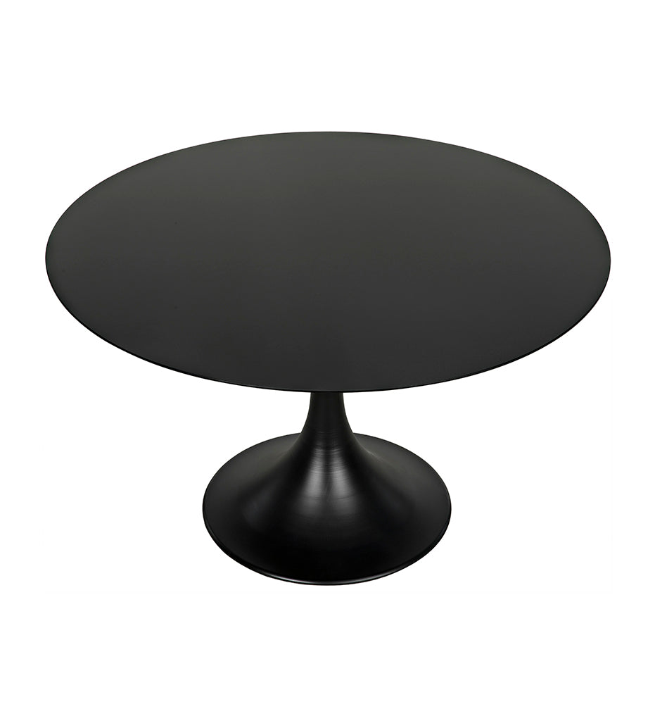Noir Herno Table - 48 - Black Steel GTAB542MTB