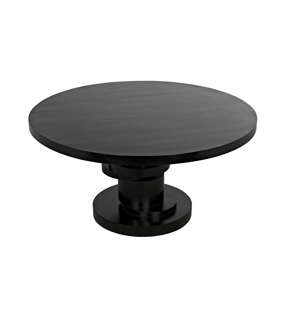 Noir Hugo Dining Table - Hand Rubbed Black GTAB558HB