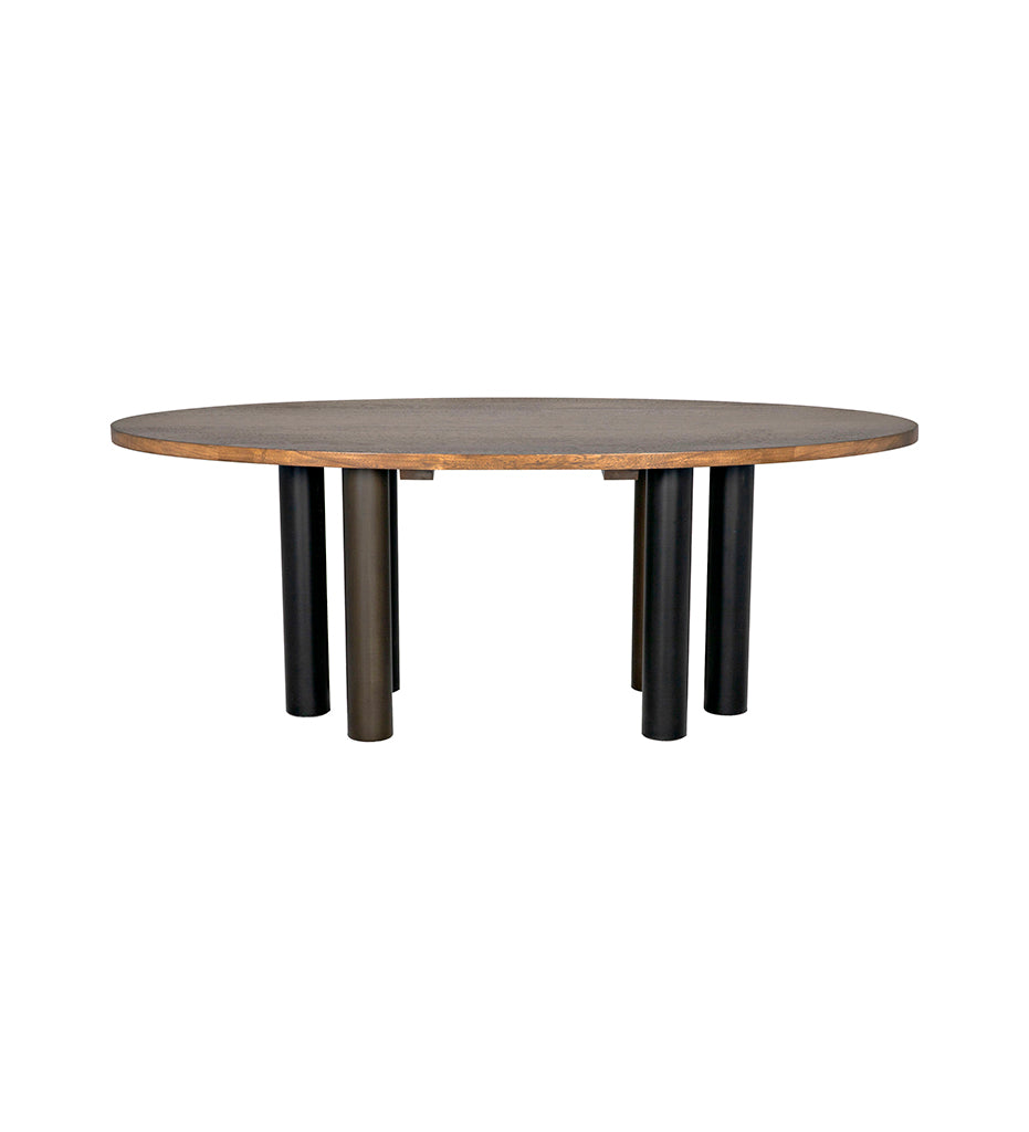 Noir Journal Oval Dining Table GTAB572DW