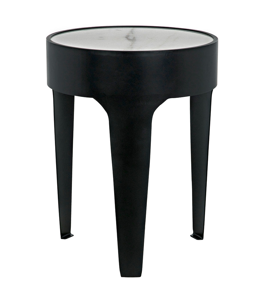 Noir Cylinder Side Tables - Small GTAB693MTB