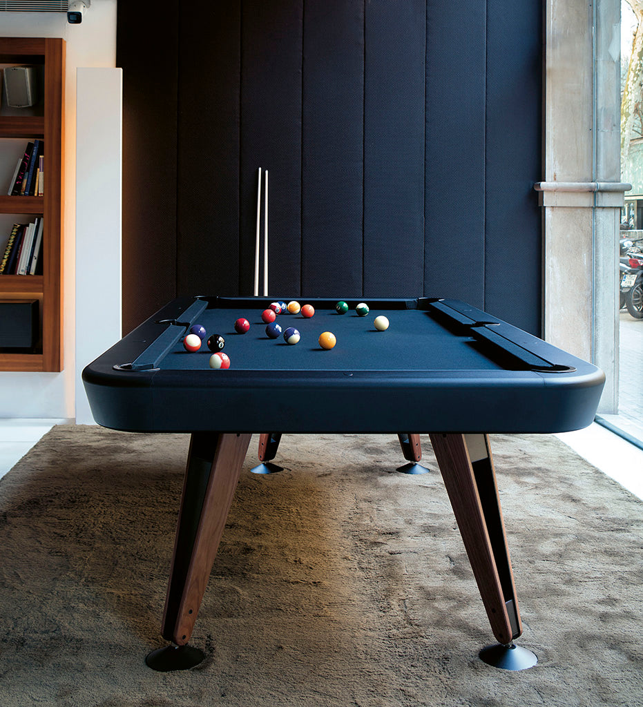 RS Barcelona Diagonal 8' Indoor Pool Table - Black Frame DIPTA8-2N