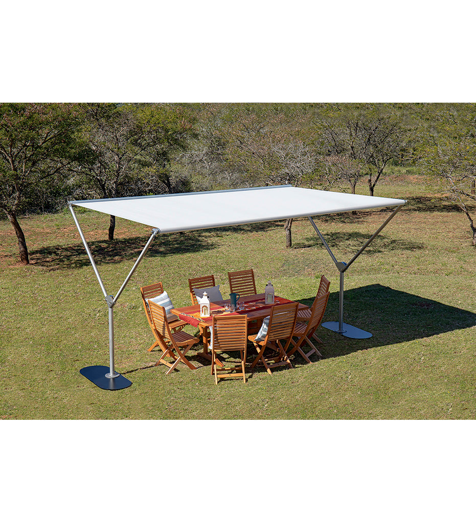 lifestyle,  Woodline 9&#39; x 13&#39; Sky Dual Post Shade Structure