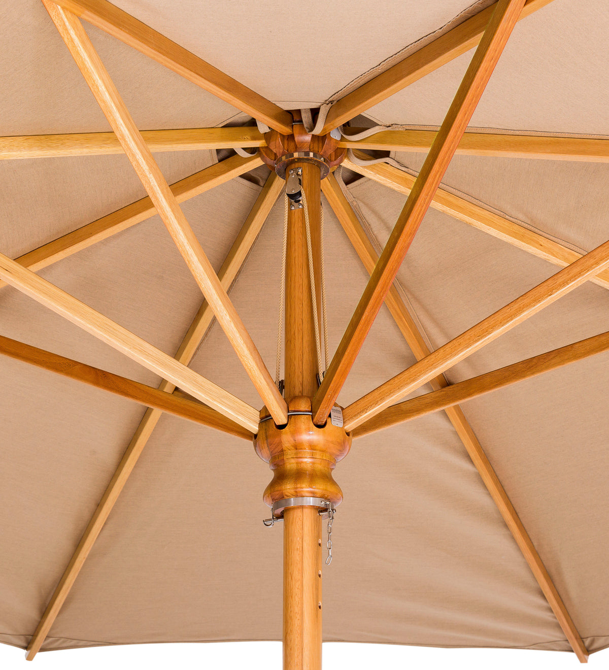 Woodline 8&#39; Safari Round Center Post Umbrella