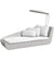 Cane-line Savannah Daybed Right White Grey Weave with White Cushions 5543W YS94