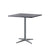 Cane-Line Drop Cafe Table Light Grey Base with  29.6" Square Lava Grey Aluminum Top 50400AI_P046AL