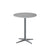 Cane-Line Drop Cafe Table Light Grey Base  and 23.7" Light Grey Aluminum/Ceramic Top 50400AI + P061AWTII