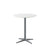Cane-Line Drop Cafe Table Light Grey Base with 23.7" White Aluminum Top 50400AI+ P061AW