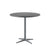 Cane-Line Drop Cafe Table Light Grey Base with 31.5" Lava Grey Aluminum Top 50400AI+P065AL