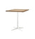 Cane-Line Drop Cafe Table White Base with 28.4" Square Teak Top 50400AW_P064T