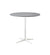 Cane-Line Drop Cafe Table White Base with 31.5" Light Grey Aluminum Top 50400AW+P065AI