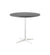 Cane-Line Drop Cafe Table White Base with 31.5" Lava Grey Aluminum Top 50400AW+P065AL