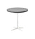 Cane-Line Drop Cafe Table White Base with 29.6" Light Grey Aluminum/Ceramic Top 50400AW+P072ALTII