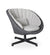 Cane-Line Peacock Lounge Chair with Swivel - Rope,image:Light Grey Focus YN146 # 5458YN146