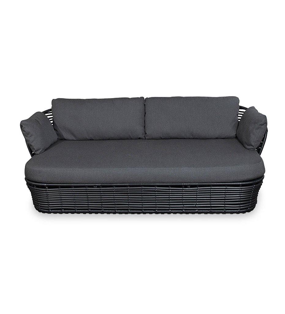 Cane-Line Basket 2-Seater Sofa with Black Weave