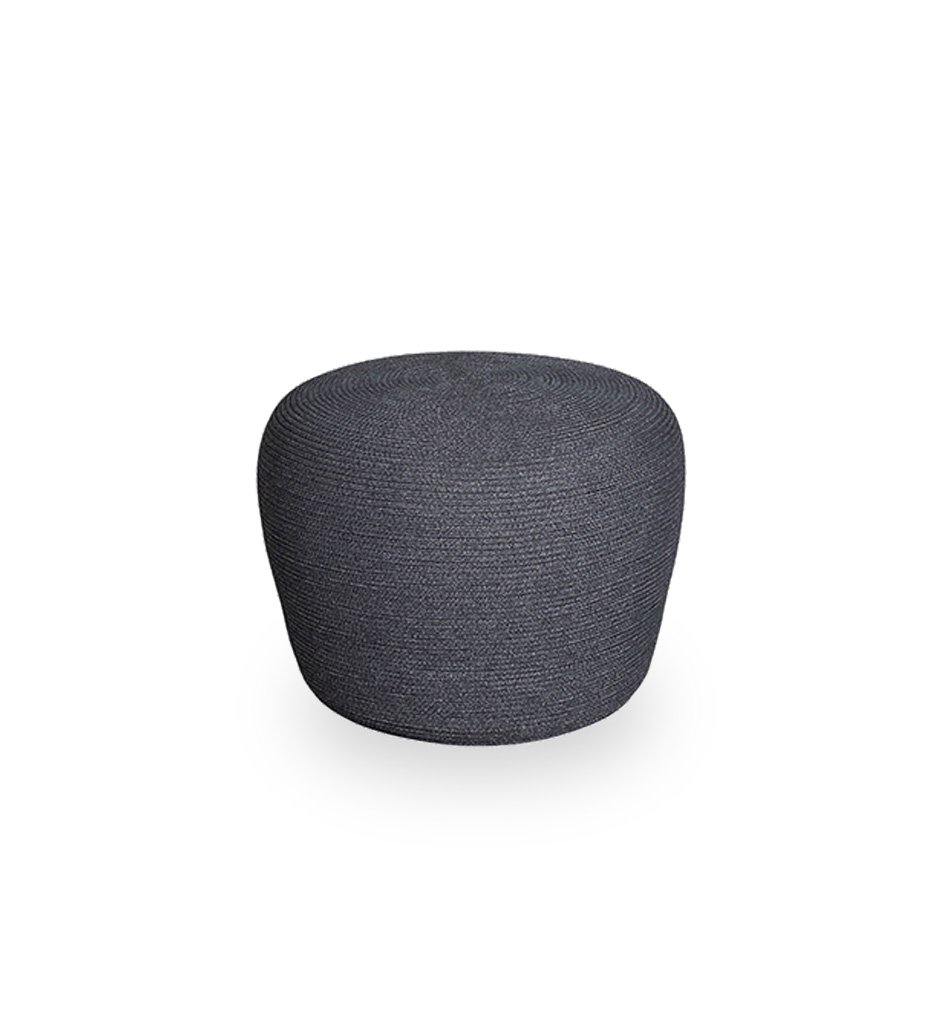 Cane-Line Circle Footstool Small Conic,image:Dark Grey RODG # 8330RODG