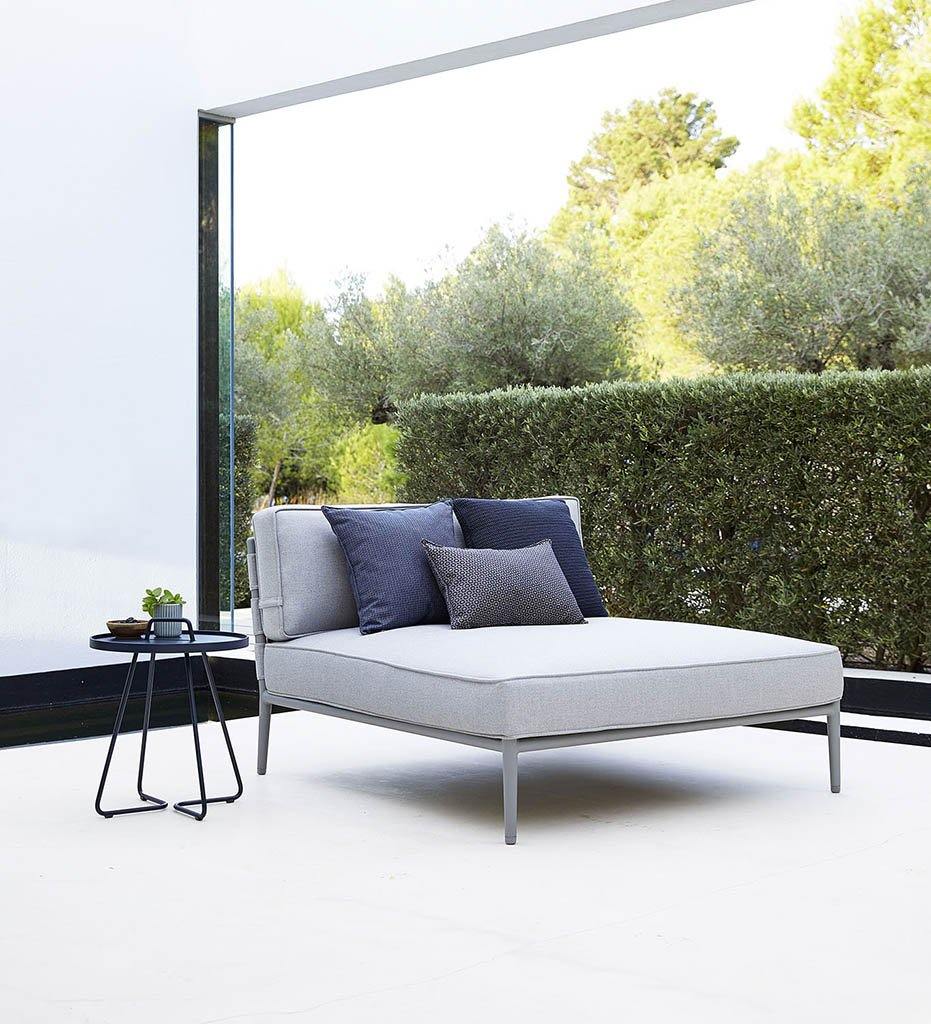Cane-Line Conic Daybed,image:Light Grey-Light Grey AI-AITL #  8538AITL