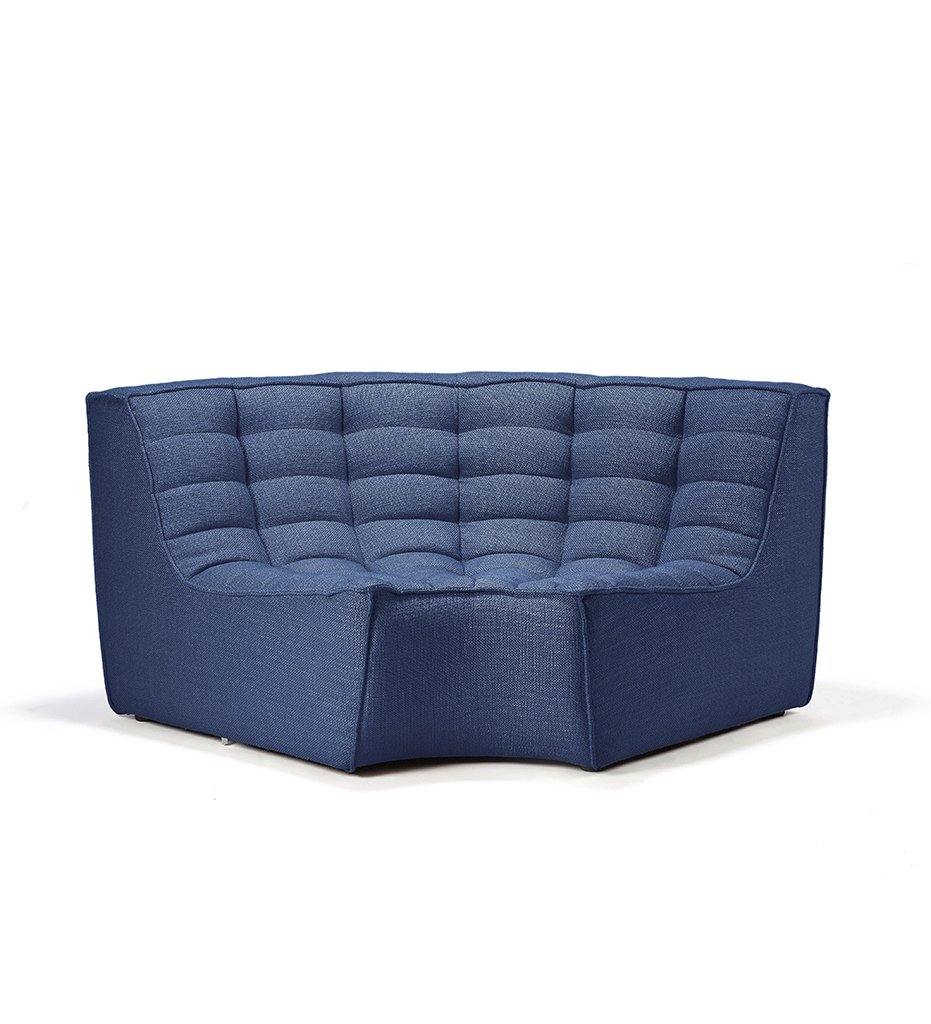 N701 Corner Round Sofa - Blue