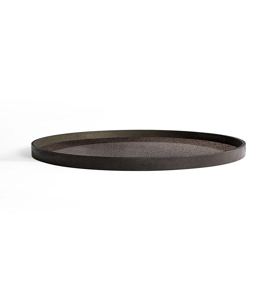 Bronze Mirror Tray - Round - XL