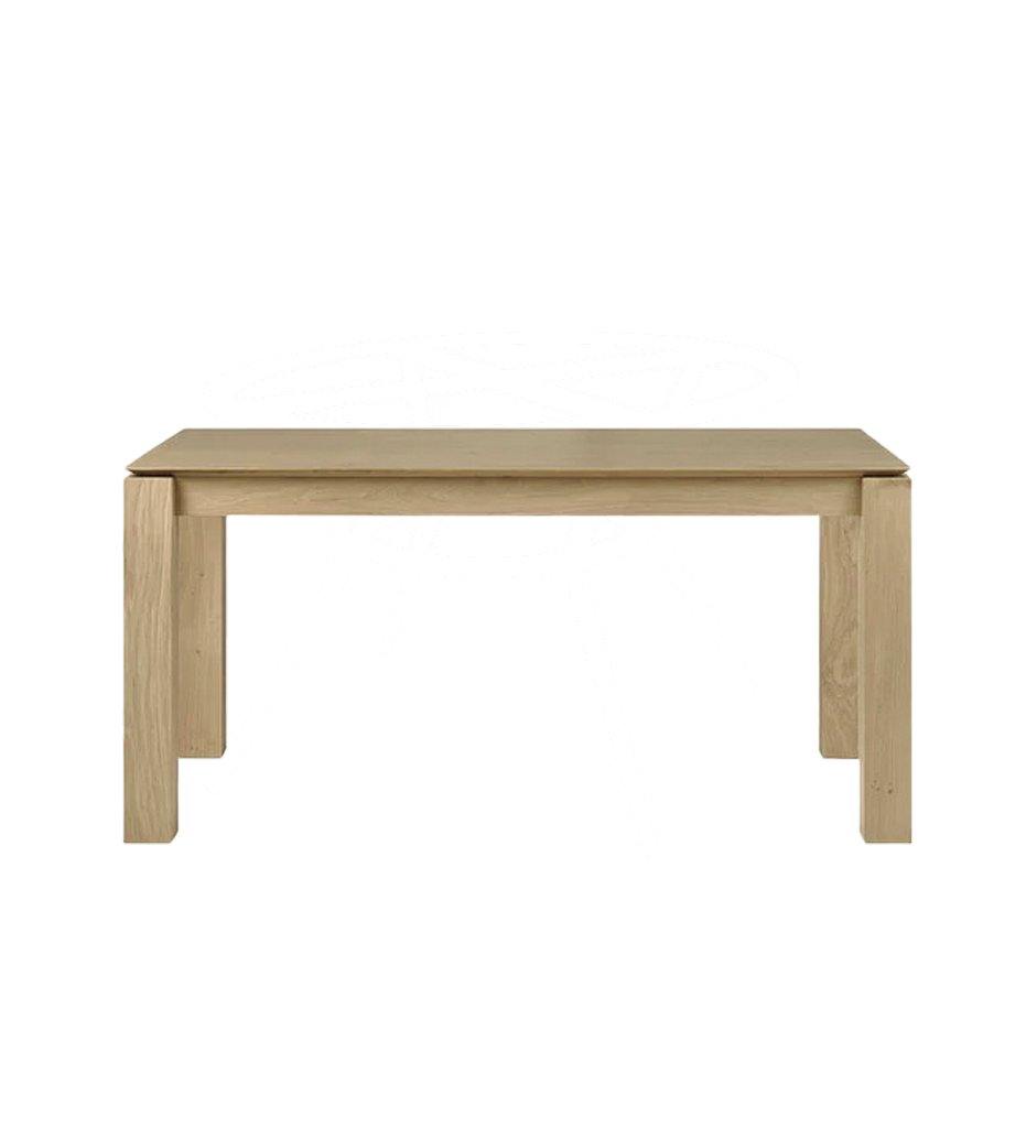 Oak Slice Extendable Dining Table - 63 in