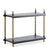 Cane-line Flex High Shelving with Teak Frame and Lava Grey Aluminum Shelves,image:Lava Grey AL # 5790TAL
