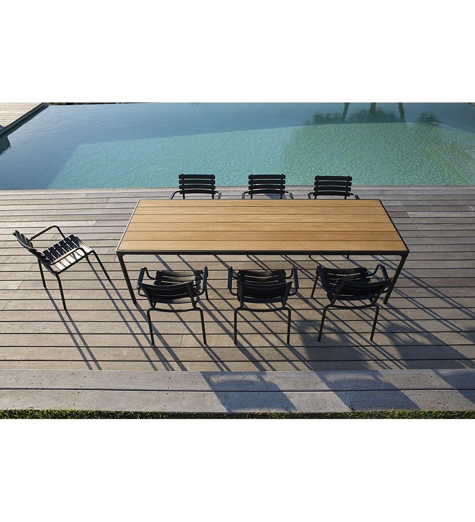 Four Dining Table - Medium - Bamboo,image:Black HOU # 12403-0324