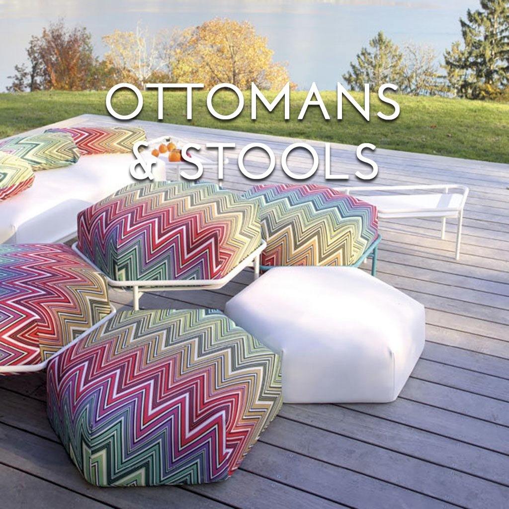 Outdoor Ottomans & Stools