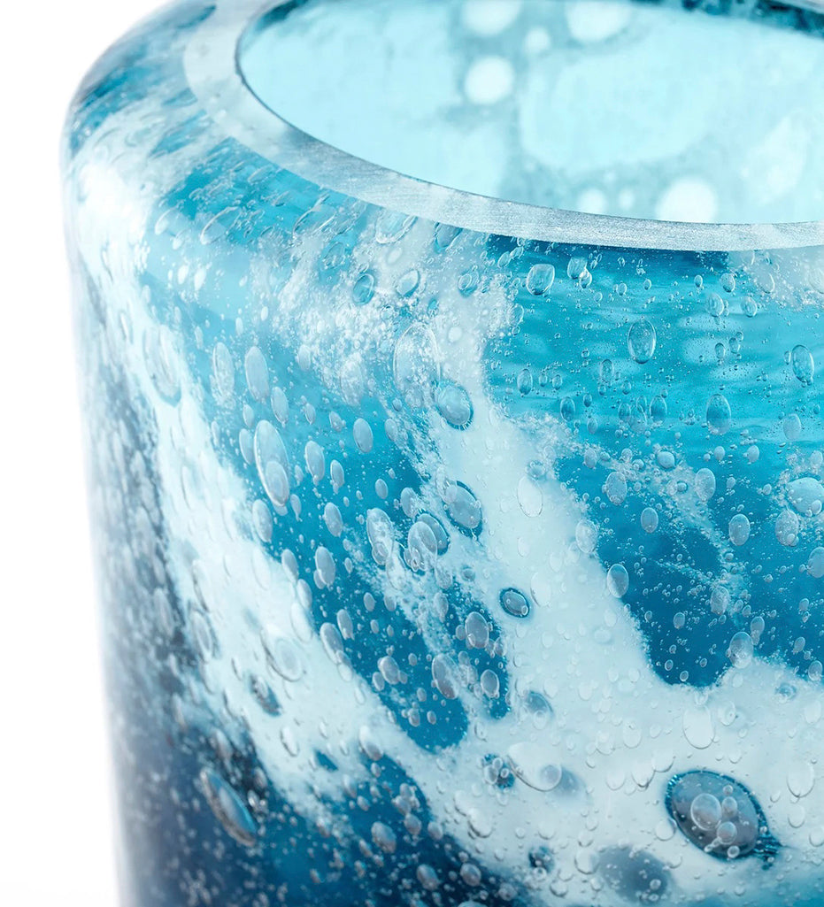 lifestyle, Cyan Design-Spruzzo Blue Vase - Small-11065