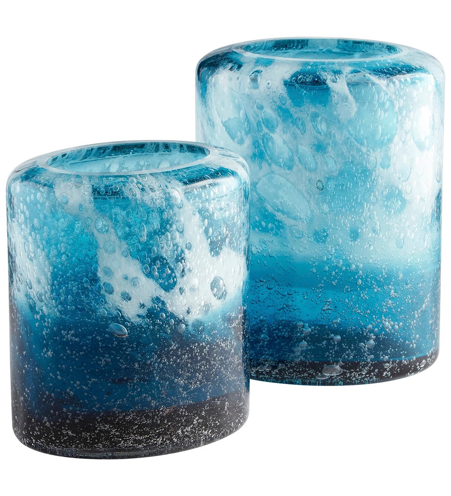 Cyan Design-Spruzzo Blue Vase - Small-11065
