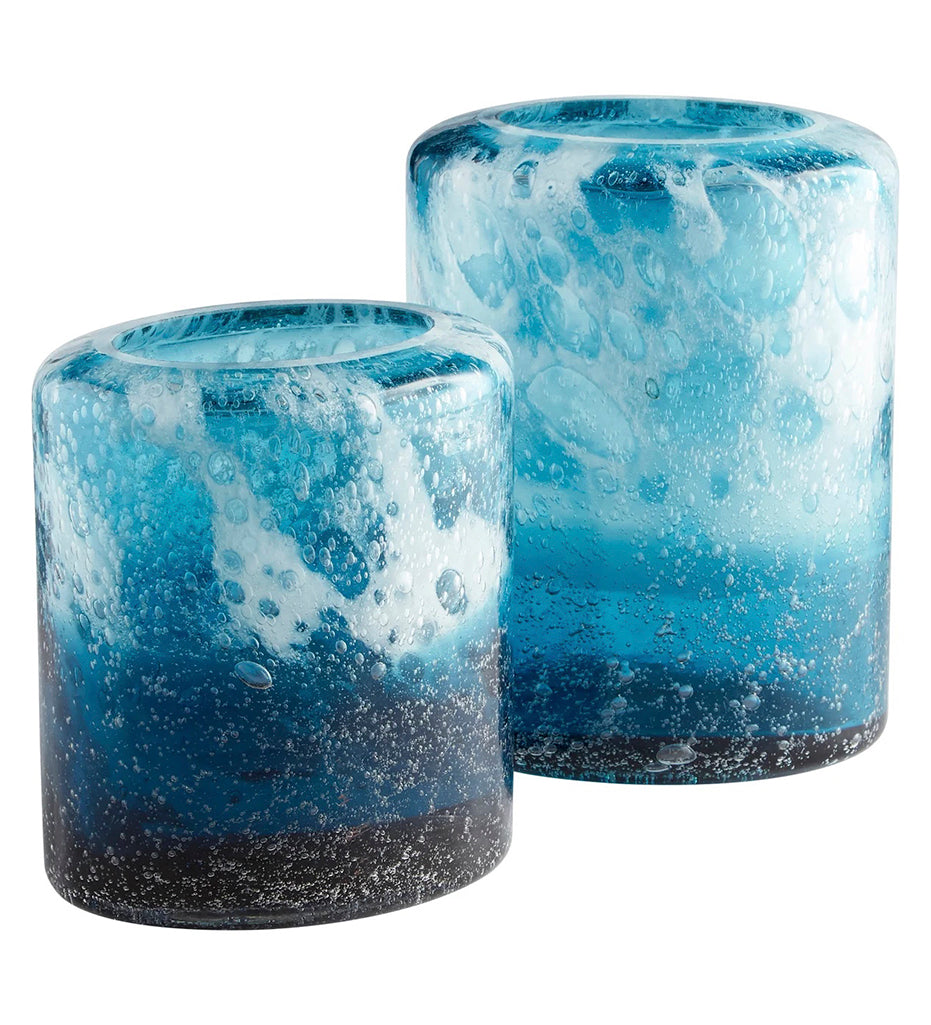  Cyan Design-Spruzzo Blue Vase-Large-11066