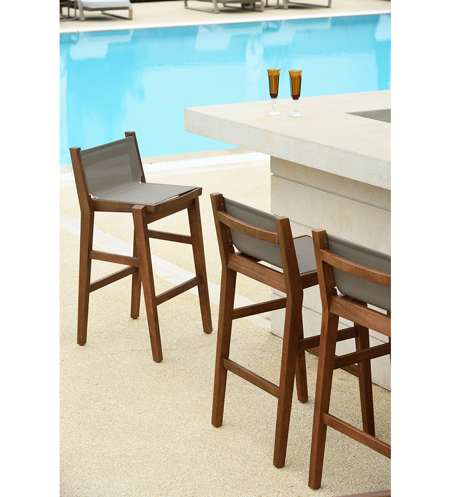 lifestyle, Nest Outdoor Cinnamon Bar Stool With Back