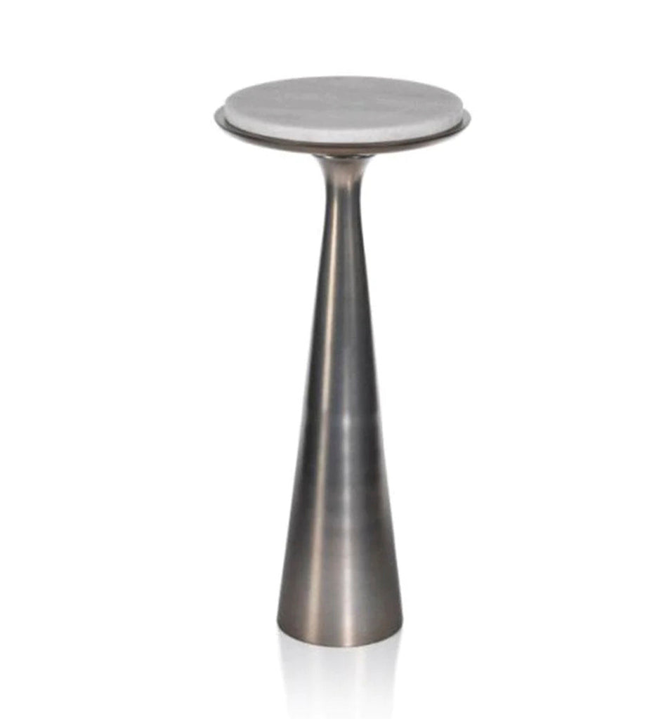 Zodax-Funnel Drink Table with Marble Top-IN-6212