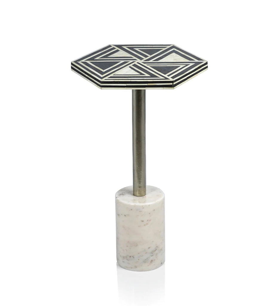 Sultana Cocktail Table on Marble Base - Hexagon-IN-6814