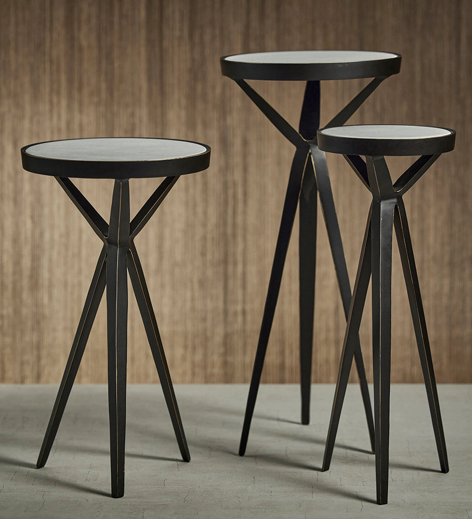 Zodax-Stuart Cocktail Table with Marble Top - Tall-IN-7325