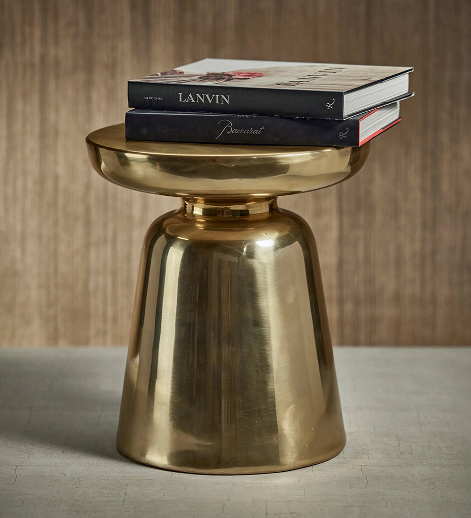 lifestyle, Zodax-Glam Gold Metal Side Table-IN-7359