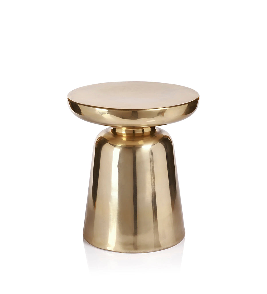 lifestyle, Zodax-Glam Gold Metal Side Table-IN-7359