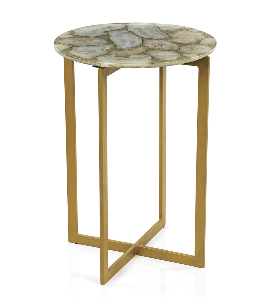 Zodax-Lucas Agate Accent Table-IN-7573